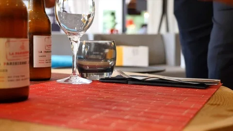 Burger server restaurant food Stock Footage 102828809