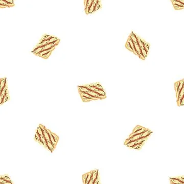 Burger slice pattern seamless vector Stock Illustration
