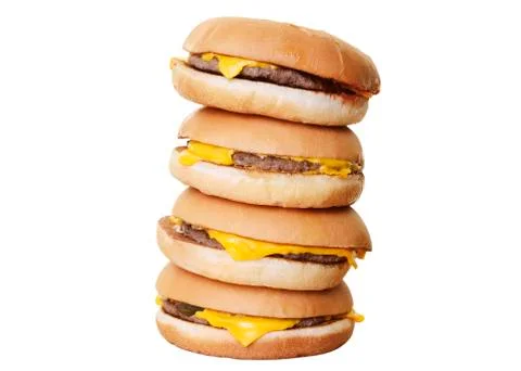 Burger stack cut out Foto stock