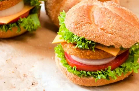 Burger time Stock Photos