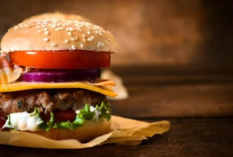 Burger time Stock Photos