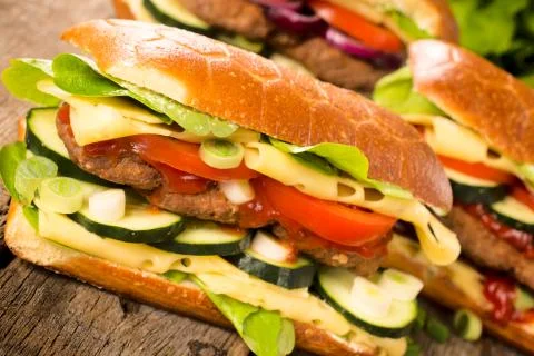 Burger time Stock Photos