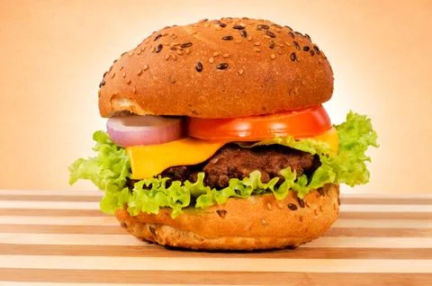 Burger time Stock Photos