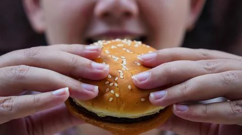Burger time Foto stock