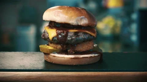 Burger Timelapse Stock Footage 63150213