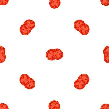 Burger tomato pattern seamless vector Stock Illustration