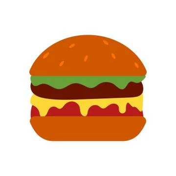 Burger vector design template illustration 스톡 일러스트