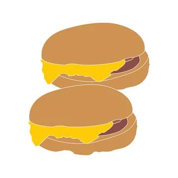 Burger vector icon Stock Illustration