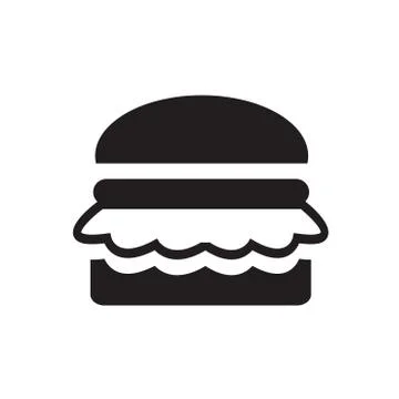 Burger, vector illustration Stock Illustration