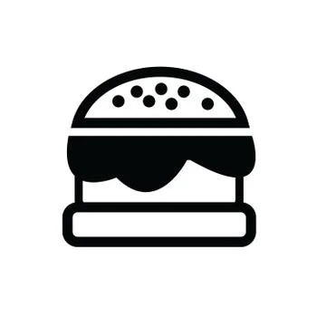Burger, vector illustration Stock Illustration