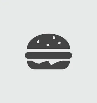 Burger vector sign Stock Illustration