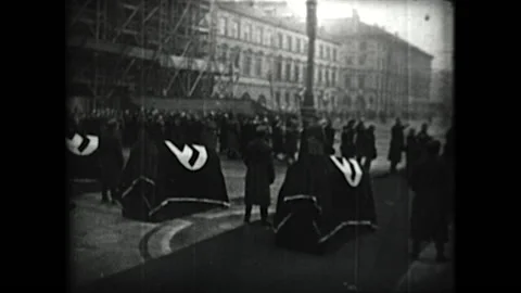 Burgerbraukeller Funeral 1939 Stock Footage 143578682