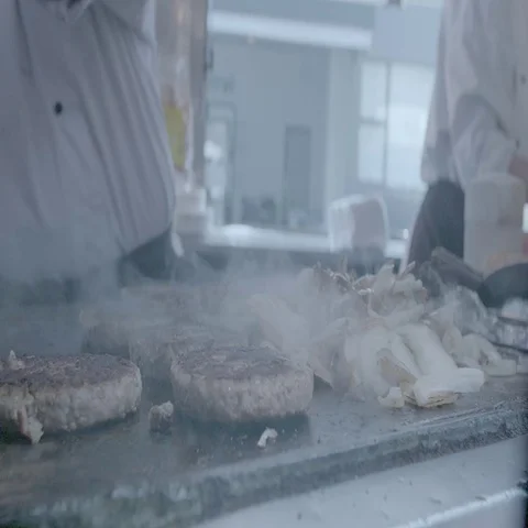 Burgers on the grill Stock Footage 69293929