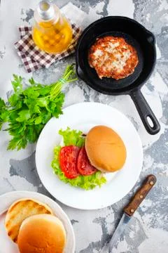 Burgers Stock Photos