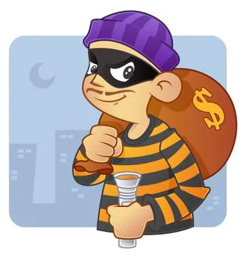 Burglar Stock Illustration