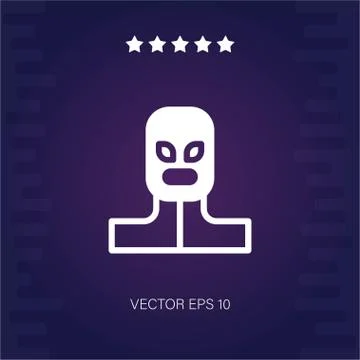 Burglar man vector icon Stock Illustration