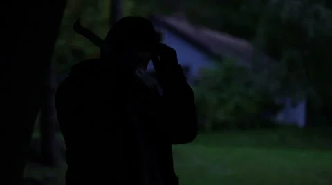 Burglar prepares Stock Footage 44103749