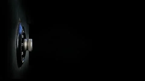 Burglar Working Safe Dial Stock Footage 10564095