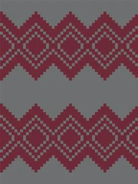 Burgundy Argyle Seamless Pattern Background Illustrazione stock