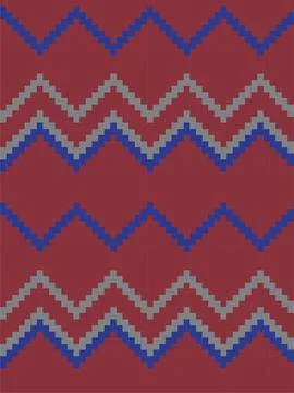 Burgundy Argyle Seamless Pattern Background Stock Illustration