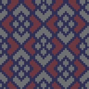 Burgundy Argyle Seamless Pattern Background Illustrazione stock