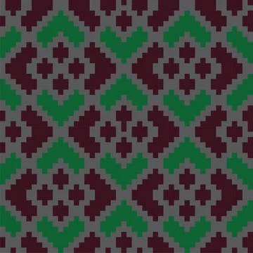 Burgundy Argyle Seamless Pattern Background イラスト素材