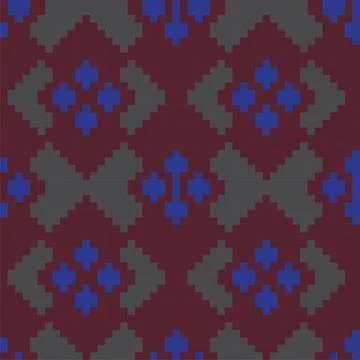 Burgundy Argyle Seamless Pattern Background イラスト素材