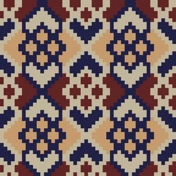 Burgundy Argyle Seamless Pattern Background Illustrazione stock