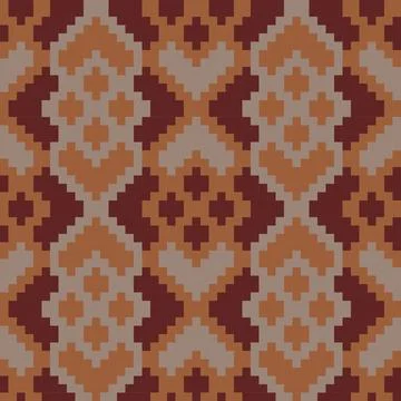Burgundy Argyle Seamless Pattern Background イラスト素材