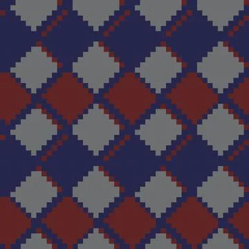 Burgundy Argyle Seamless Pattern Background イラスト素材