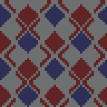 Burgundy Argyle Seamless Pattern Background イラスト素材
