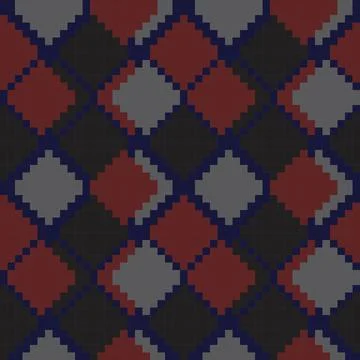 Burgundy Argyle Seamless Pattern Background イラスト素材