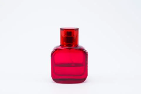 Burgundy capacity for perfume and others Stock Photos