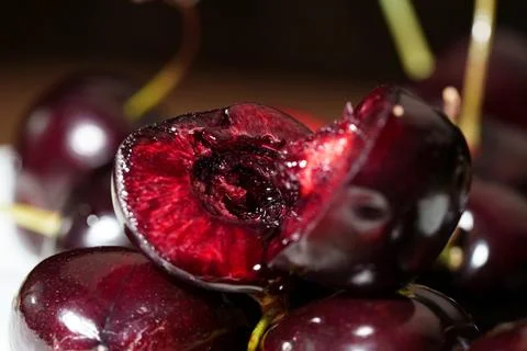 Burgundy cherry Stock Photos