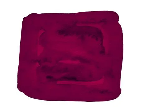 Burgundy color watercolor rectangular frame, creative background for design. イラスト素材