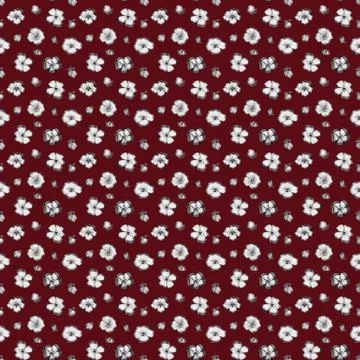 Burgundy floral pattern Stock Illustration