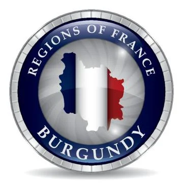 Burgundy Map Stock Illustration