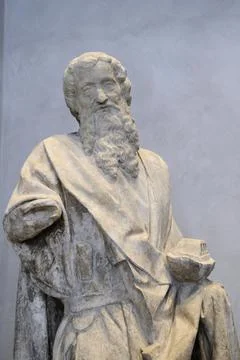 Burgundy - Noah (limestone, first half of 15th century), Muse des Beaux Arts Stock Photos