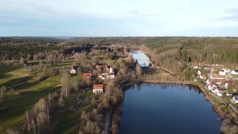 Burgwalden Drone Flight 動画素材 168900294