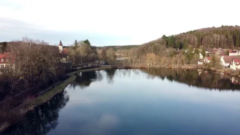 Burgwalden Drone Flight 動画素材 168900316