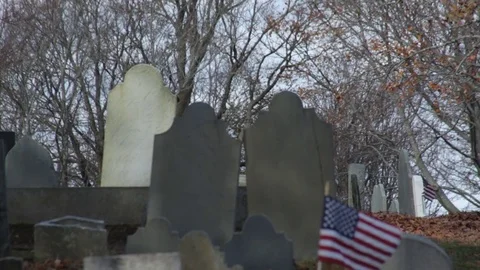 Burial Hill Stock Footage 73746007