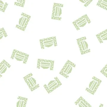 Burial solid waste glyph vector seamless pattern Illustrazione stock