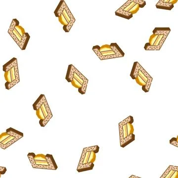 Burial solid waste isometric icon seamless pattern Stock Illustration