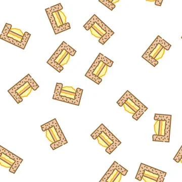 Burial solid waste vector seamless pattern 库存插图