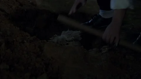 Buried crock Stock Footage 235269892