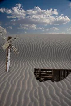 Buried Rail Stock Illustration