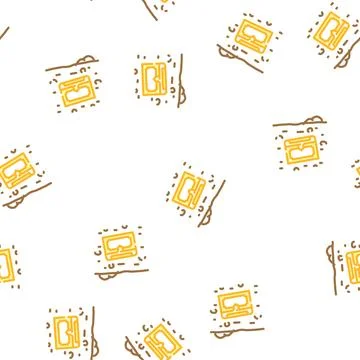 Buried treasure vector seamless pattern 스톡 일러스트