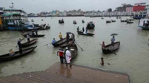 Buriganga river Stock Footage 116665157