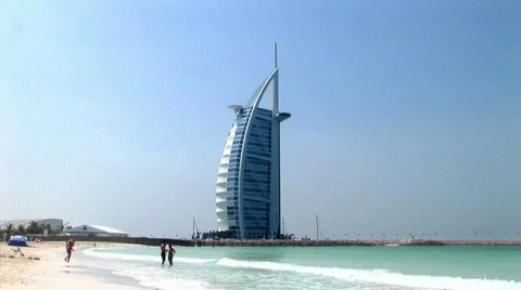 Burj Al Arab Stock Footage