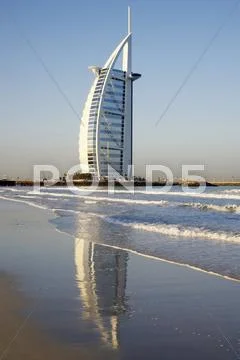 Burj Al Arab Hotel On Beach, Dubai, United Arab Emirates